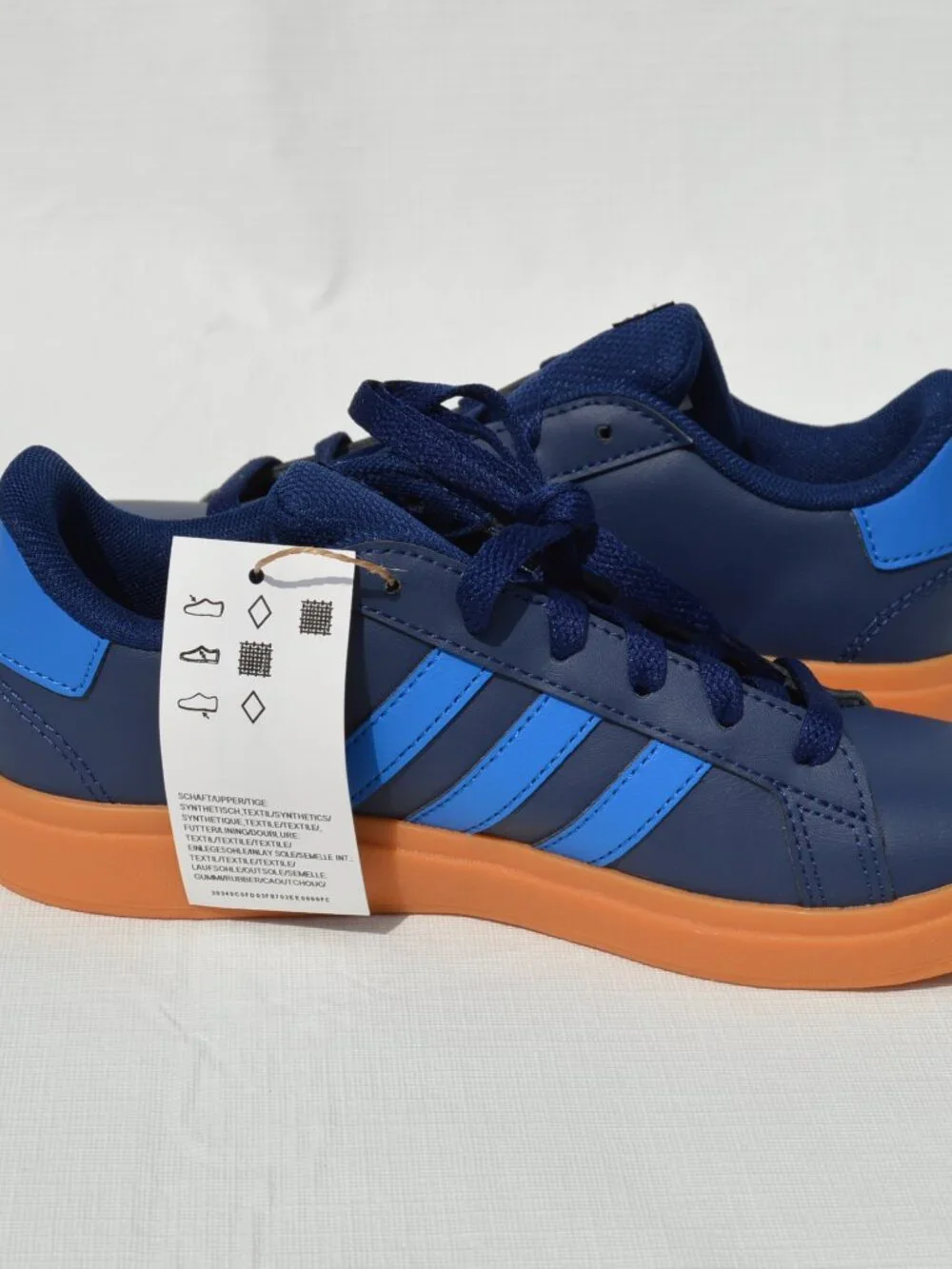 Adidas Grand Court Lifestyle Tennis Lace-Up Shoes Size 3 (New)